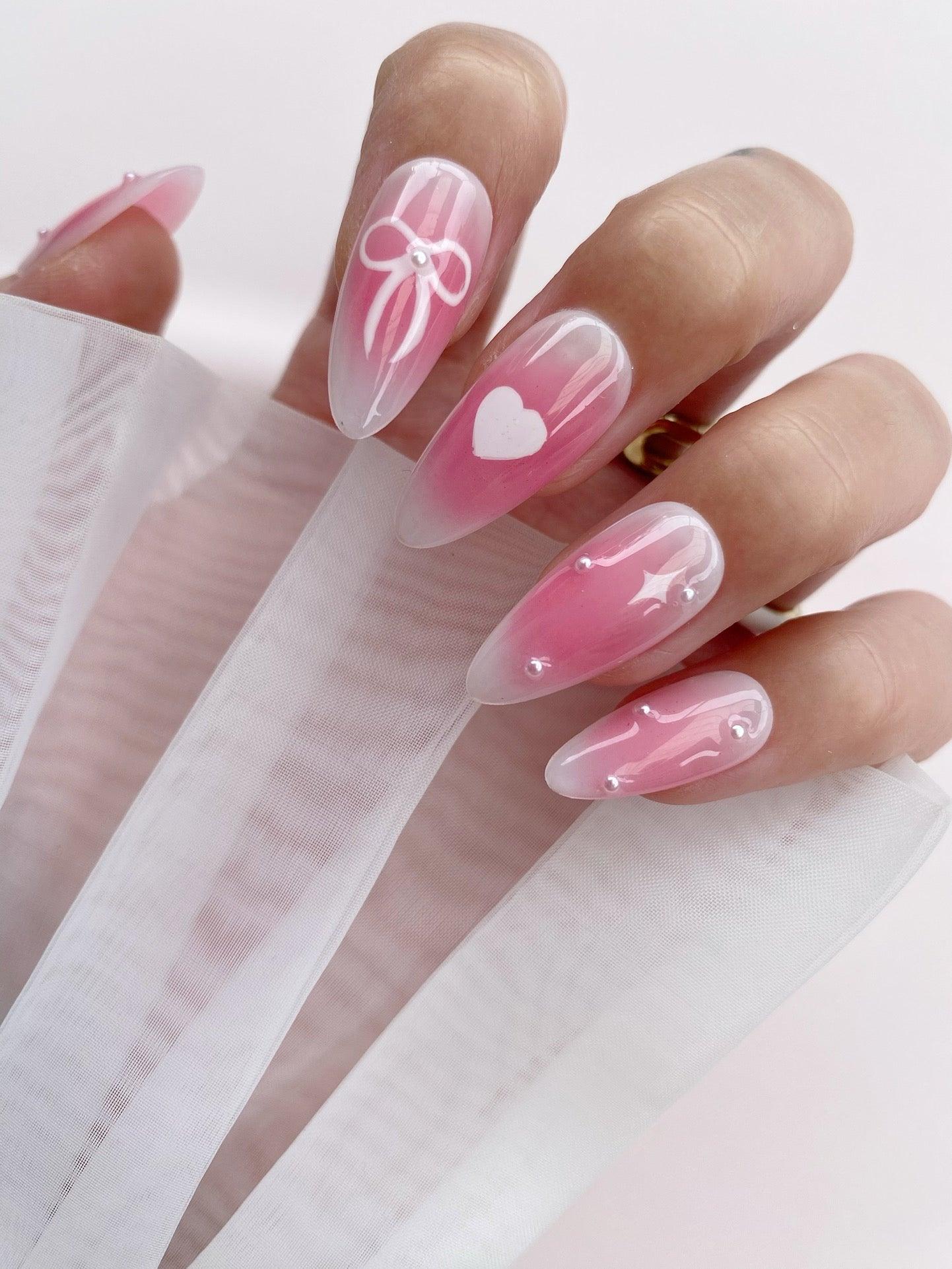 Sweet Charm - GO2NAIL MEDIUM ALMOND PressOnNails