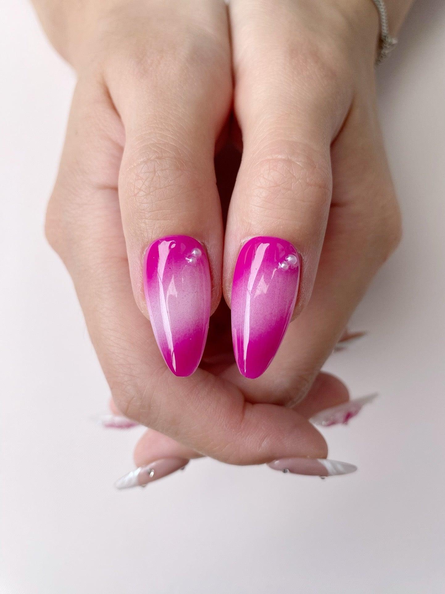 Blossom Grace - GO2NAIL  MEDIUM ALMOND PressOnNails