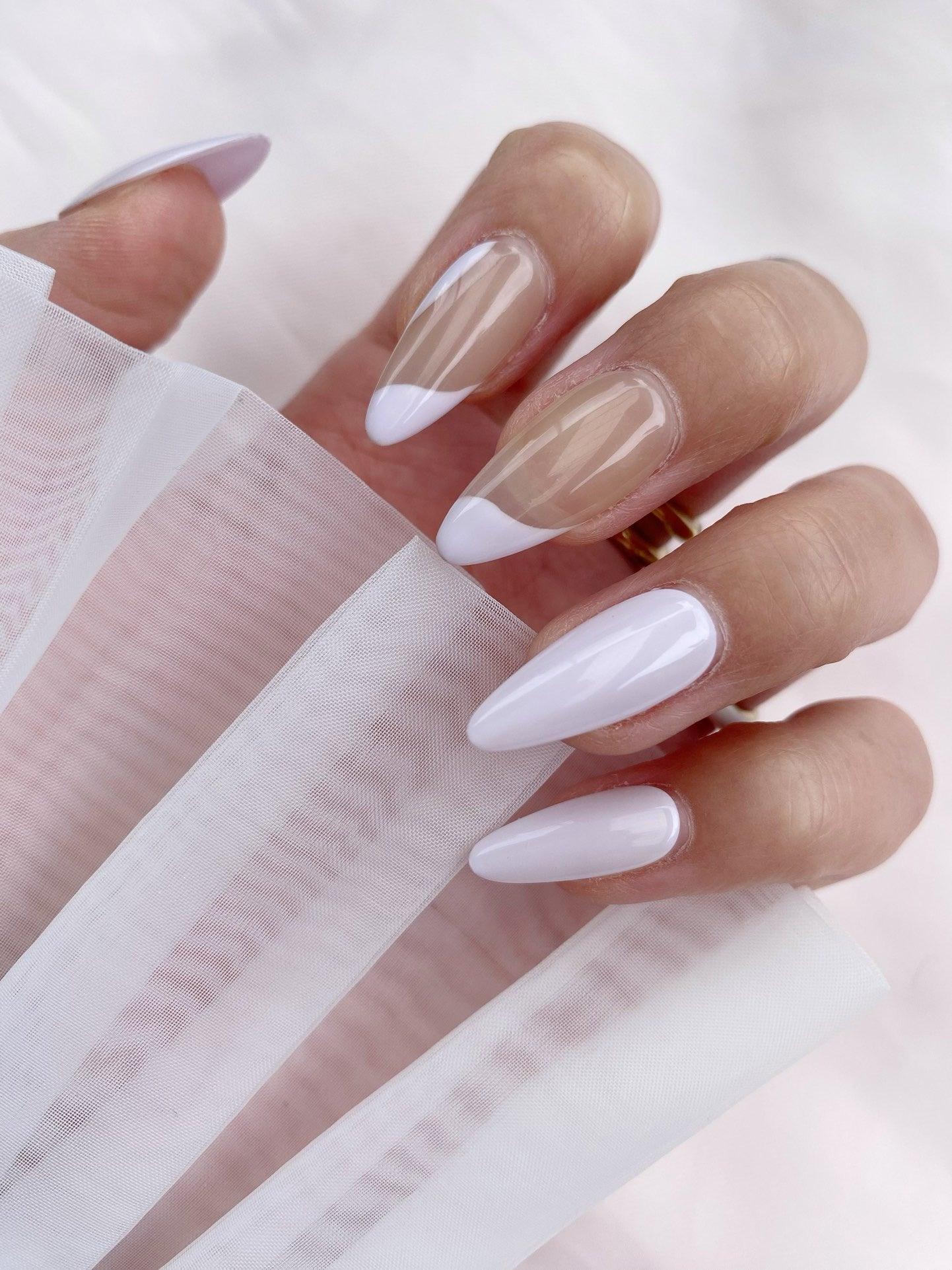 Frosted Sage - GO2NAIL  LONG STILETTO PressOnNails
