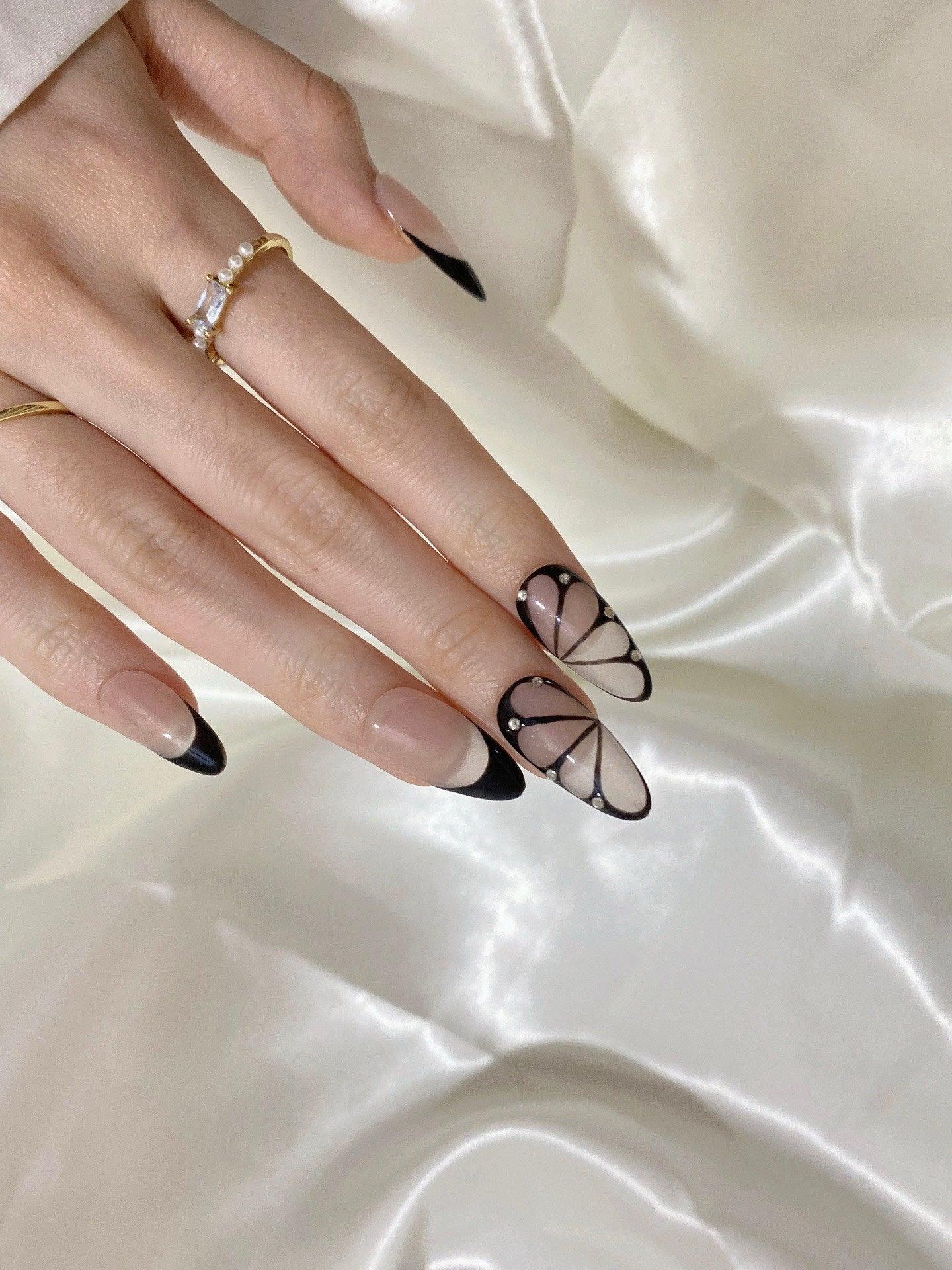 Mono Wings - GO2NAIL  LONG ALMOND PressOnNails
