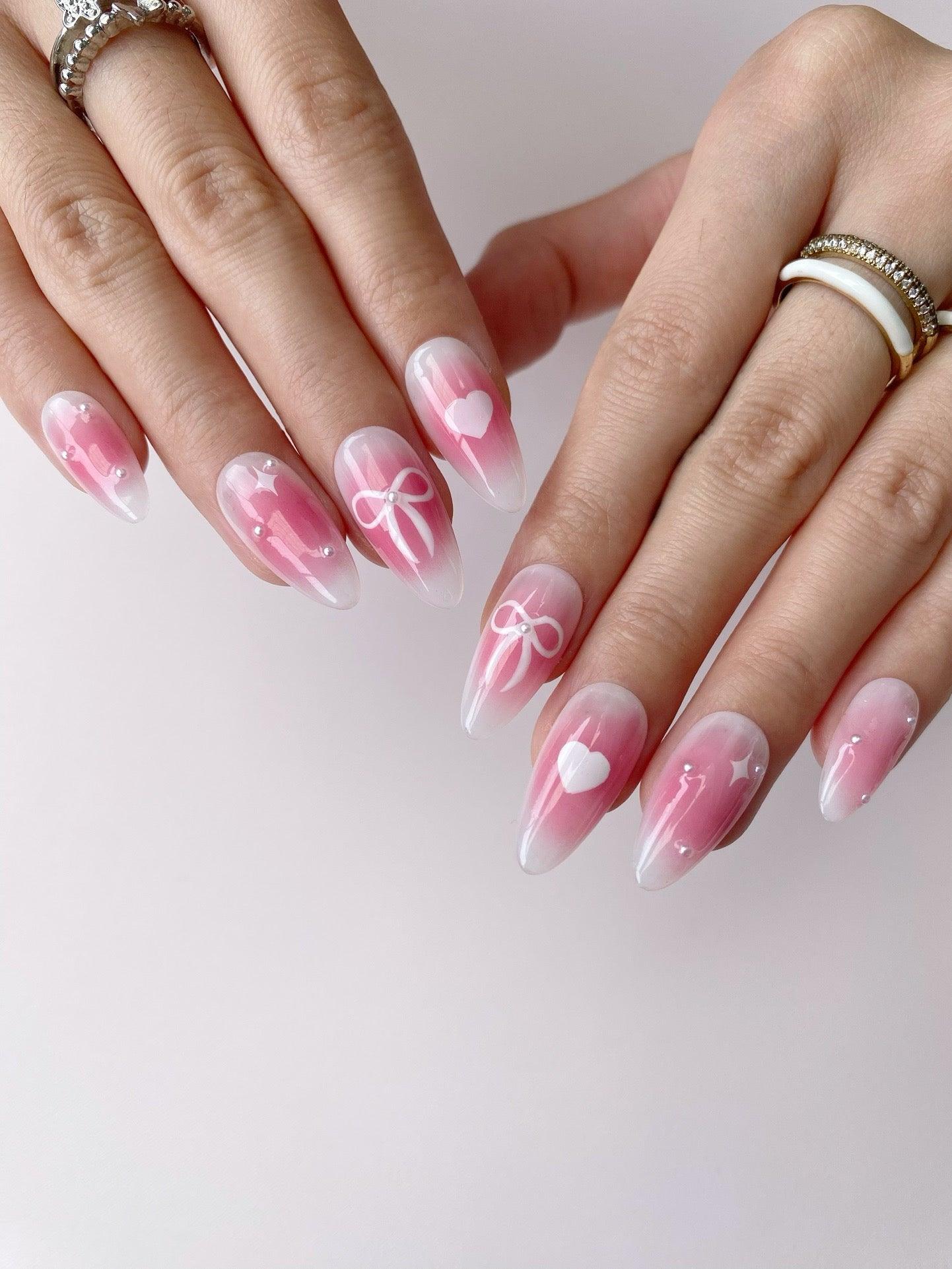 Sweet Charm - GO2NAIL  MEDIUM ALMOND PressOnNails